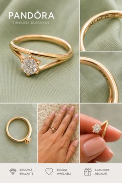 Anillo oro 14 Pandora