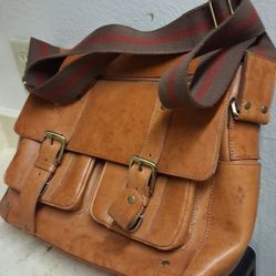 Fossils Italian Leather Bag