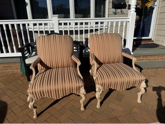 Pair of Hollywood Regency Arm chairs