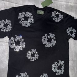 denim tear shirt with stones
