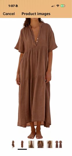 Women’s long gauze maxi dress
