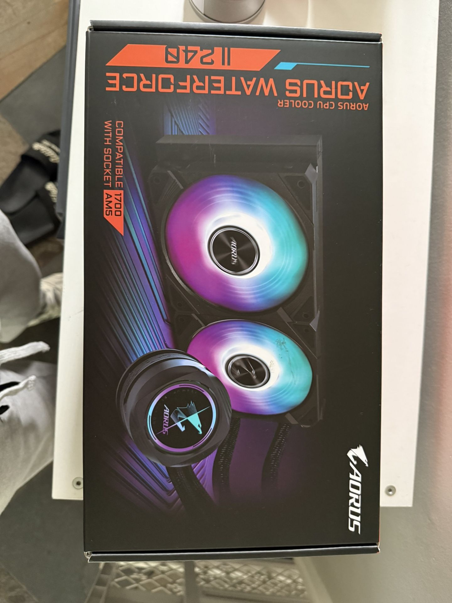 GIGABYTE AORUS WATERFORCE II 240 AIO Liquid CPU Cooler- 2x120mm