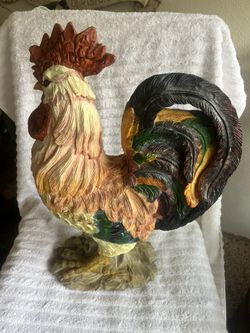 Resin Rooster Beautiful in Perfect Condition  $30.00 OBO