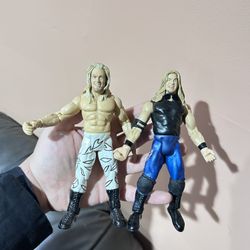 WWE Edge & Christian Jakks Pacific Titan Tron Live TTL 1999 Wrestling action figures