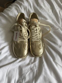 Brand New Size 9 Gold Vince  Tennis Shoes
