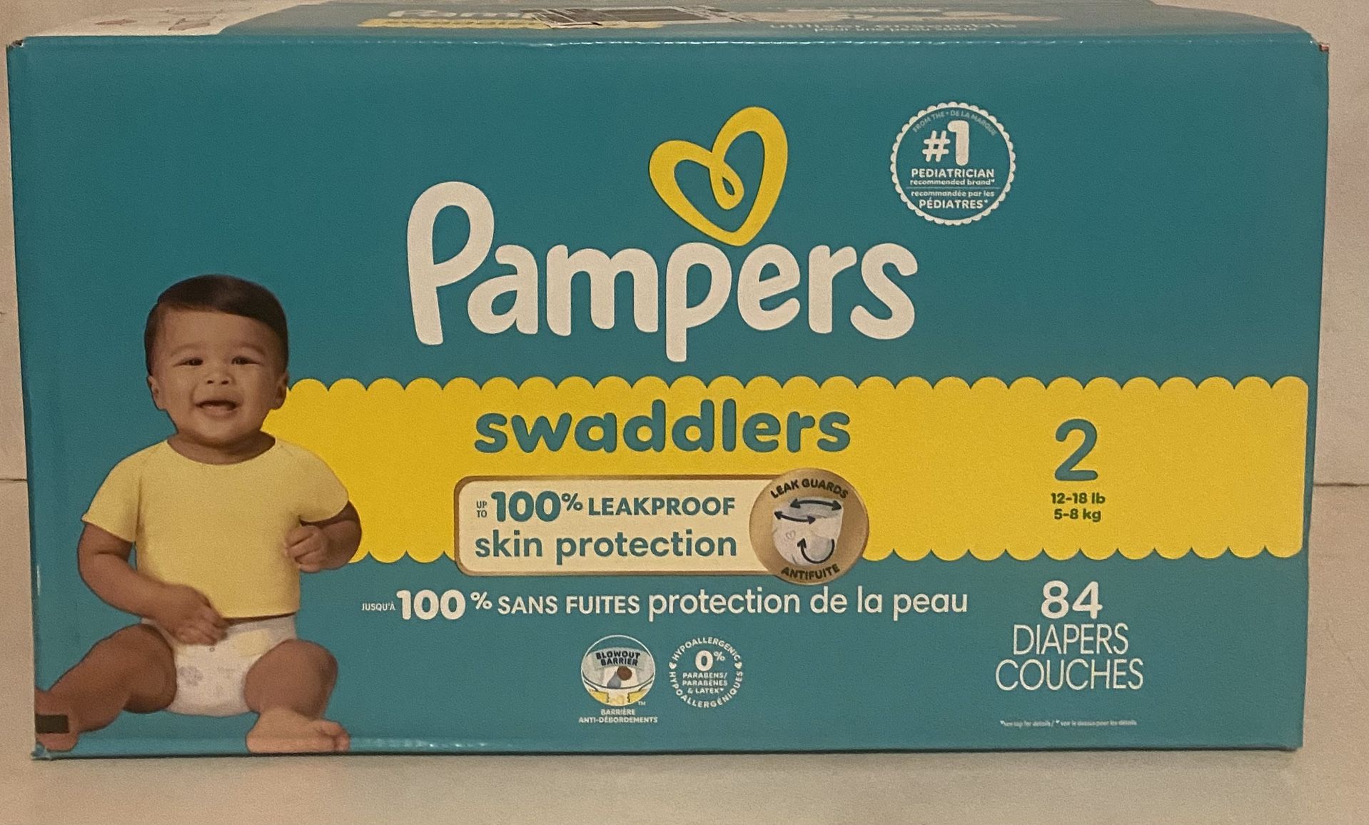 Pamper Size 2 ( 12-18 Lbs) 84 Diapers