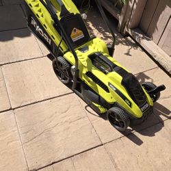 Ryobi 13-in Corded Electric Walk Behind Push Lawn Mower 