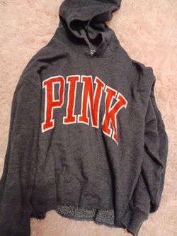 Pink crop top hoodie