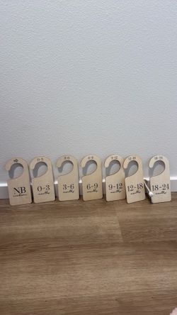 Baby closet organization hangers