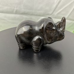 Crystal Silver Obsidian Rhino