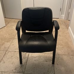 Black Leather Office Chair 