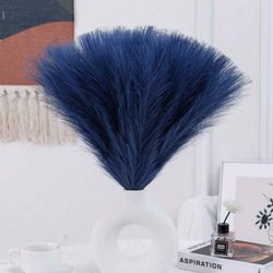 10pcs Elegant Artificial Pampas Grass Reed -  Polyester Fabric Made Soft And Fast, Modern Simple Nordic Style,Bohemian Style - For Home Decoration, Va