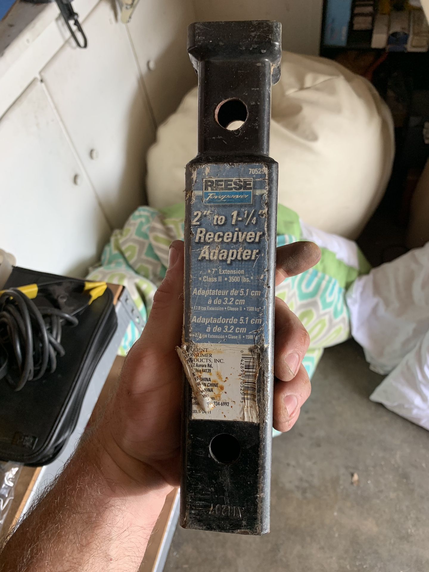 Receiver and ball for truck tow