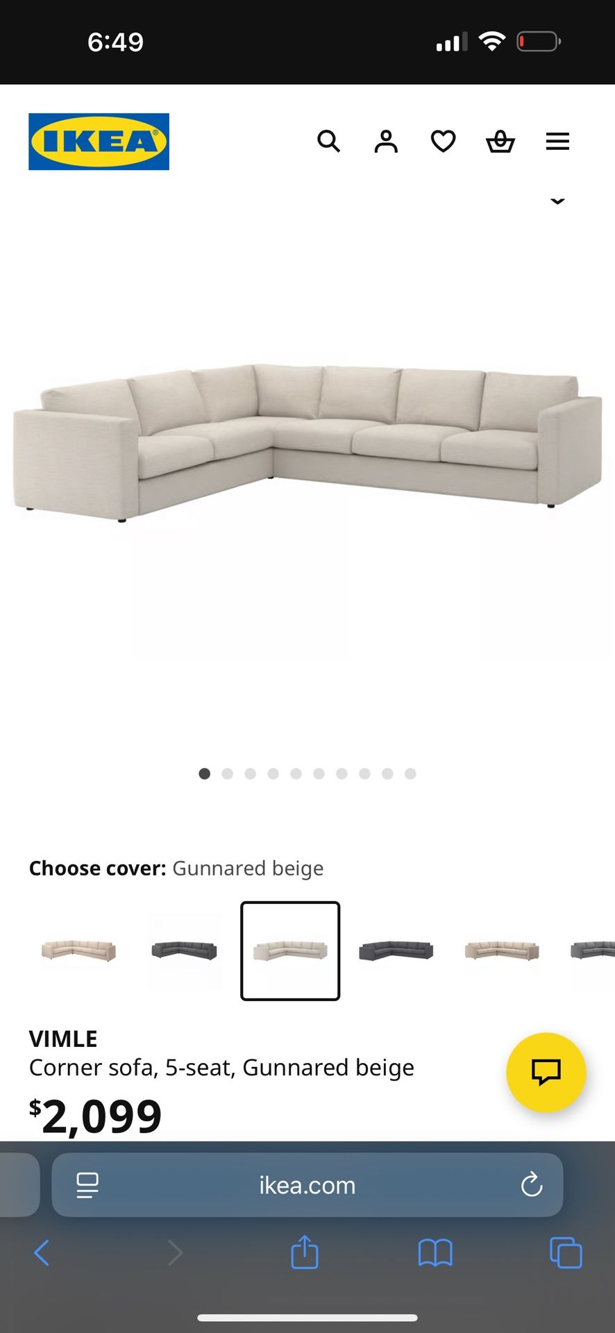 Vimle IKEA Couch