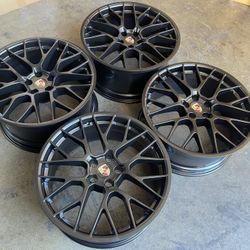 20 inch Wheels fit Porsche Macan Spyder Style Satin Black or Gloss Black
