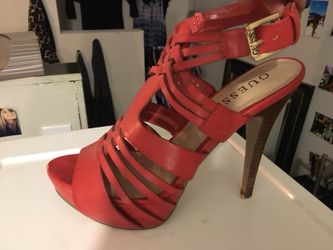 GUESS leather heels size 7.5