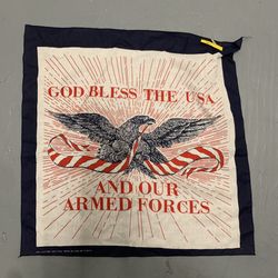 God Bless America & Armed Forces Scarf Military Army Marine Eagle Flag USA Navy