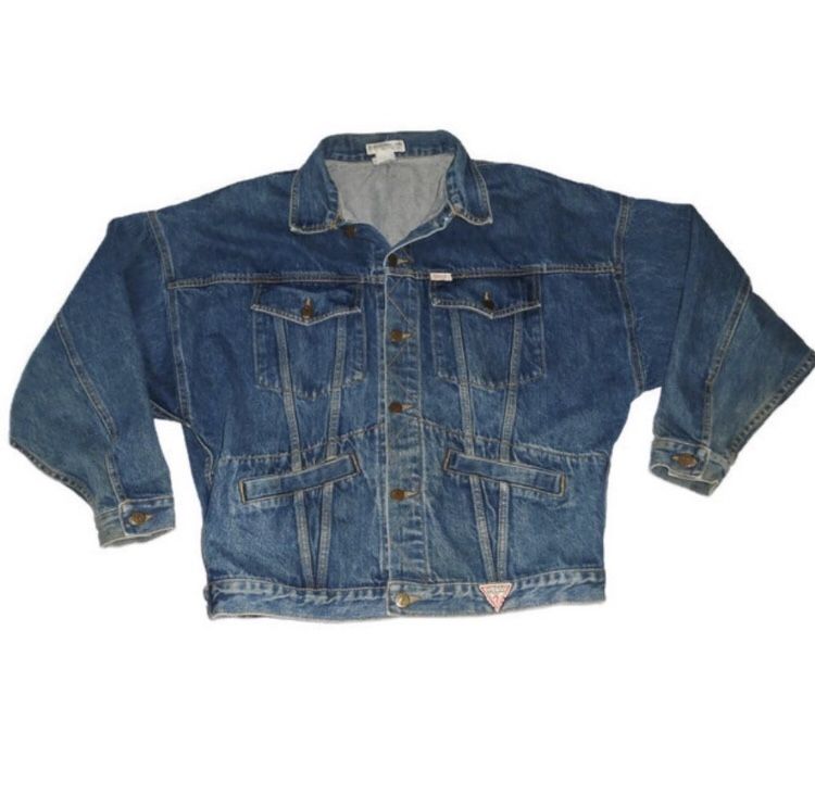 Vintage Guess Denim Trucker Jacket Blue Jean 80's