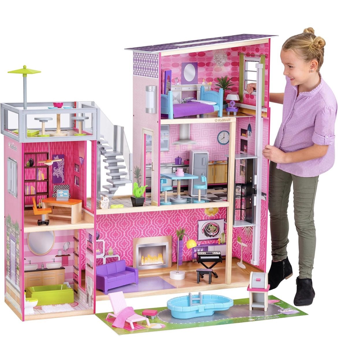 KidKraft Uptown Wooden Modern Dollhouse
