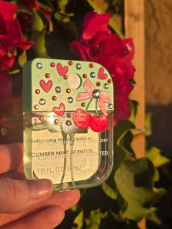 Bedazzled Hand Sanitizer ✨️🍒✨️🎀✨️