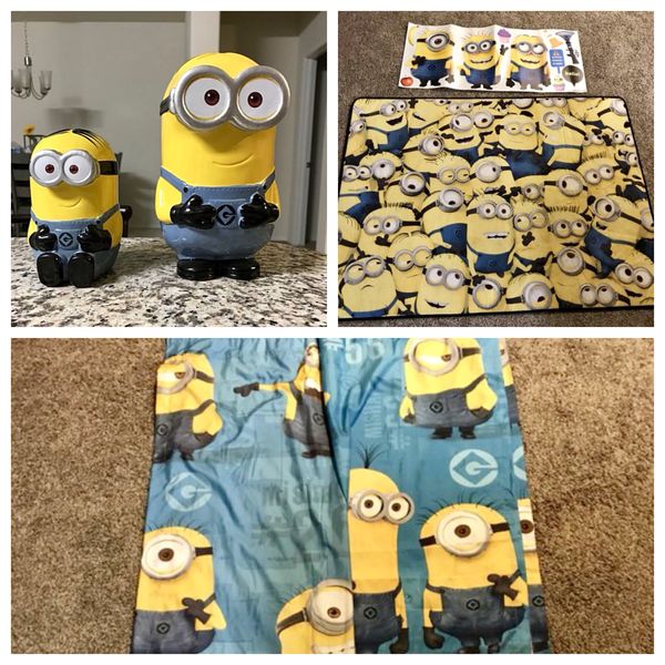 Minion Room Decor Rug Curtains Wall Decals And Banks For Sale