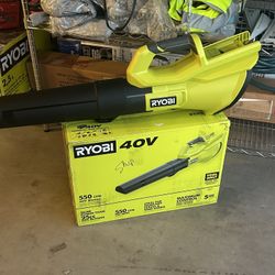RYOBI 40V 120 MPH 550 CFM Cordless Battery Leaf Blower (Tool Only)