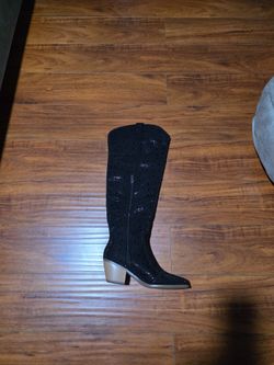 Knee High Rhinestone boots WOMAN SIZE 8