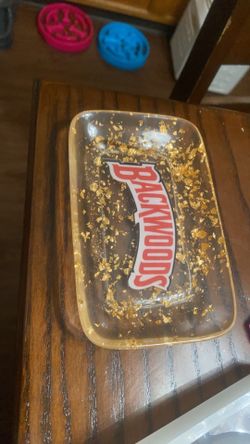 Custom resin ashtray also dominos