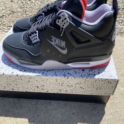 Size 10 And 10.5 Air Jordan 4 Bred