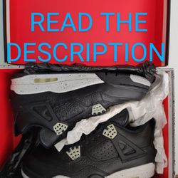 Nike Jordan IV 4 Retro Oreo 2015 Black Canvas