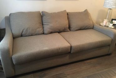 Deep seated grey couch set