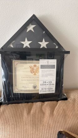 Flag and certificate case