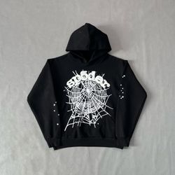 Black OG Web Sp5der Hoodie