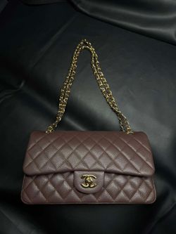 Beautiful Quilted Brown Shoulder Bag – Excellent Condition