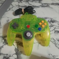 Authentic OEM Original Nintendo N 64 N64 Neon Green Funtastic  Controller