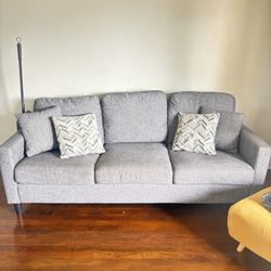 Heathered Gray Living Spaces Sofa