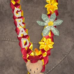 Red And Yellow Graduation Lei