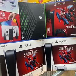 ps5 spider man2 xbox x Nintendo Switch Oculus Quest3 New Sealed Pay $31 Down No Credit Needed
