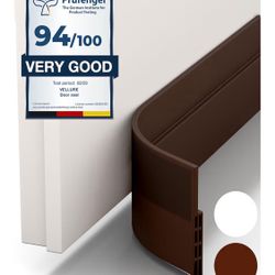 door draft stoppers for bottom of door - NEW premium door sweep / door seal strip (save energy – installs quickly and easily) door weather stripping, 