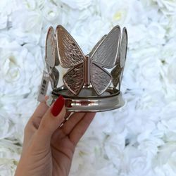 ✨NWT BATH & BODY WORKS SILVER BUTTERFLY CANDLE HOLDER SINGLE WICK CANDLE BBW✨