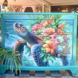 An Amazing Turtle Inspired Vintage Chest 