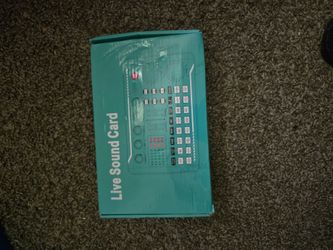 Brand New Live Sound Card & Audio Mixer for Streaming / Podcasting