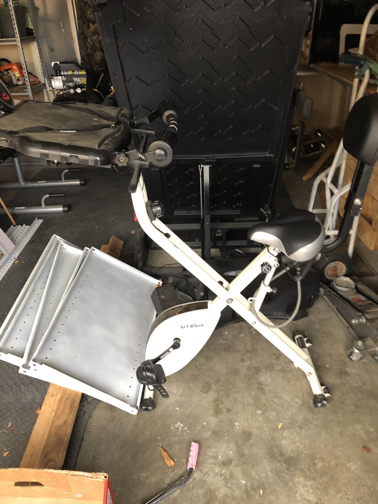 Fit desk stationary bike