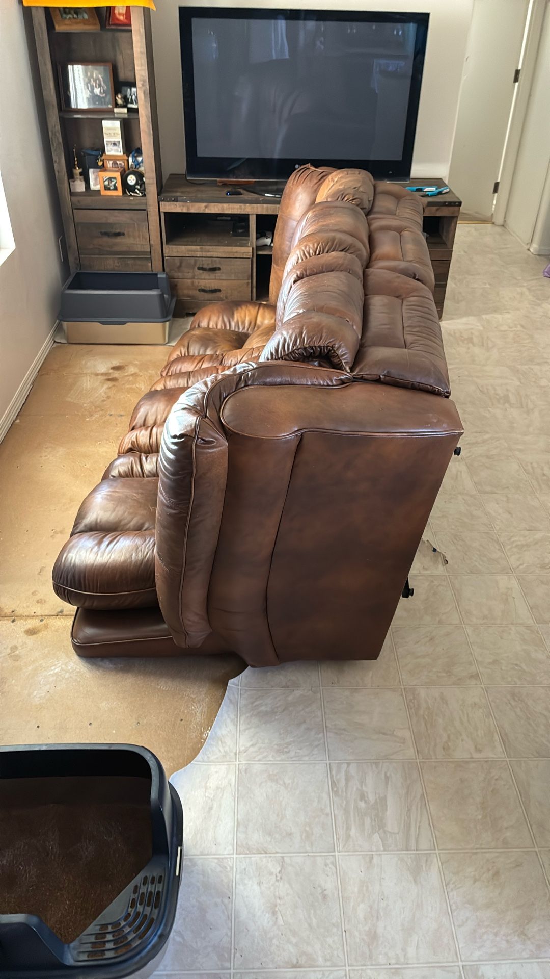Double Recliner Couch