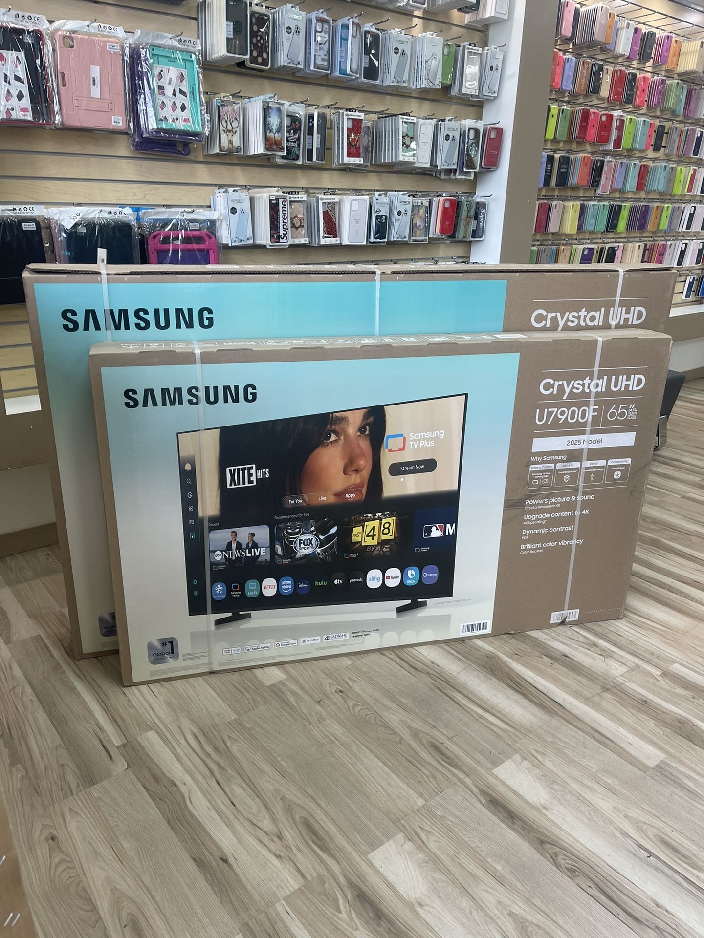Samsung 2025 Model 65” And 75” Inch Smart Tv Brand New Finance It Today No Credit Needed! $40 Down To Take It!