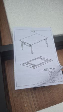 Folding desk or folding utility table 64" x 26" aprox