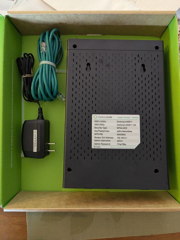 CenturyLink Modem C3000Z
