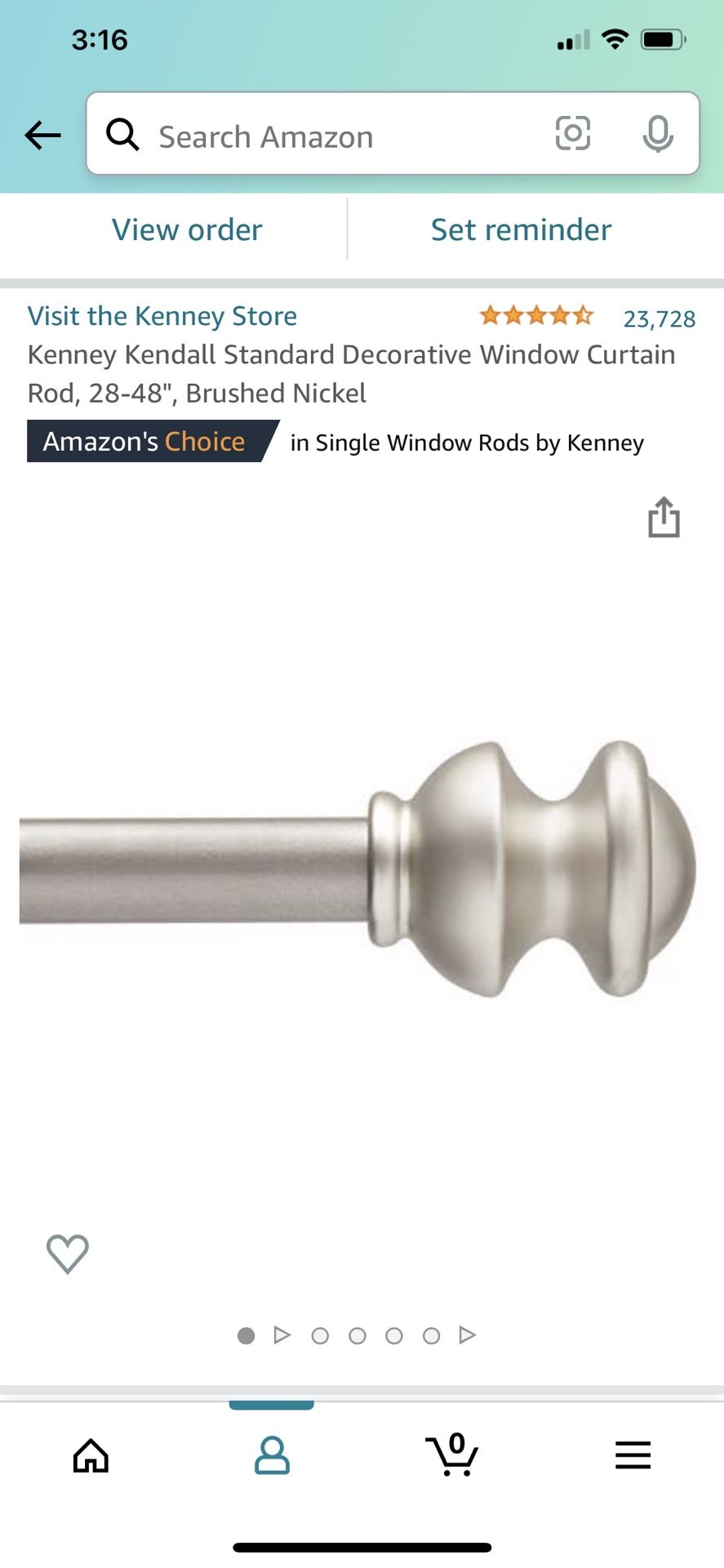 Window Curtain Rod