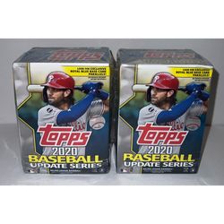 (2) 2020 Topps Update Series Baseball Blaster Boxes 2 Box Lot Brand New Factory Sealed MLB Cards 