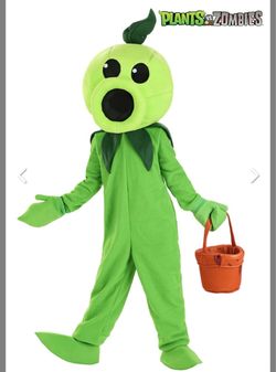 Kids Premium Plants VS Zombies Peashooter Costume